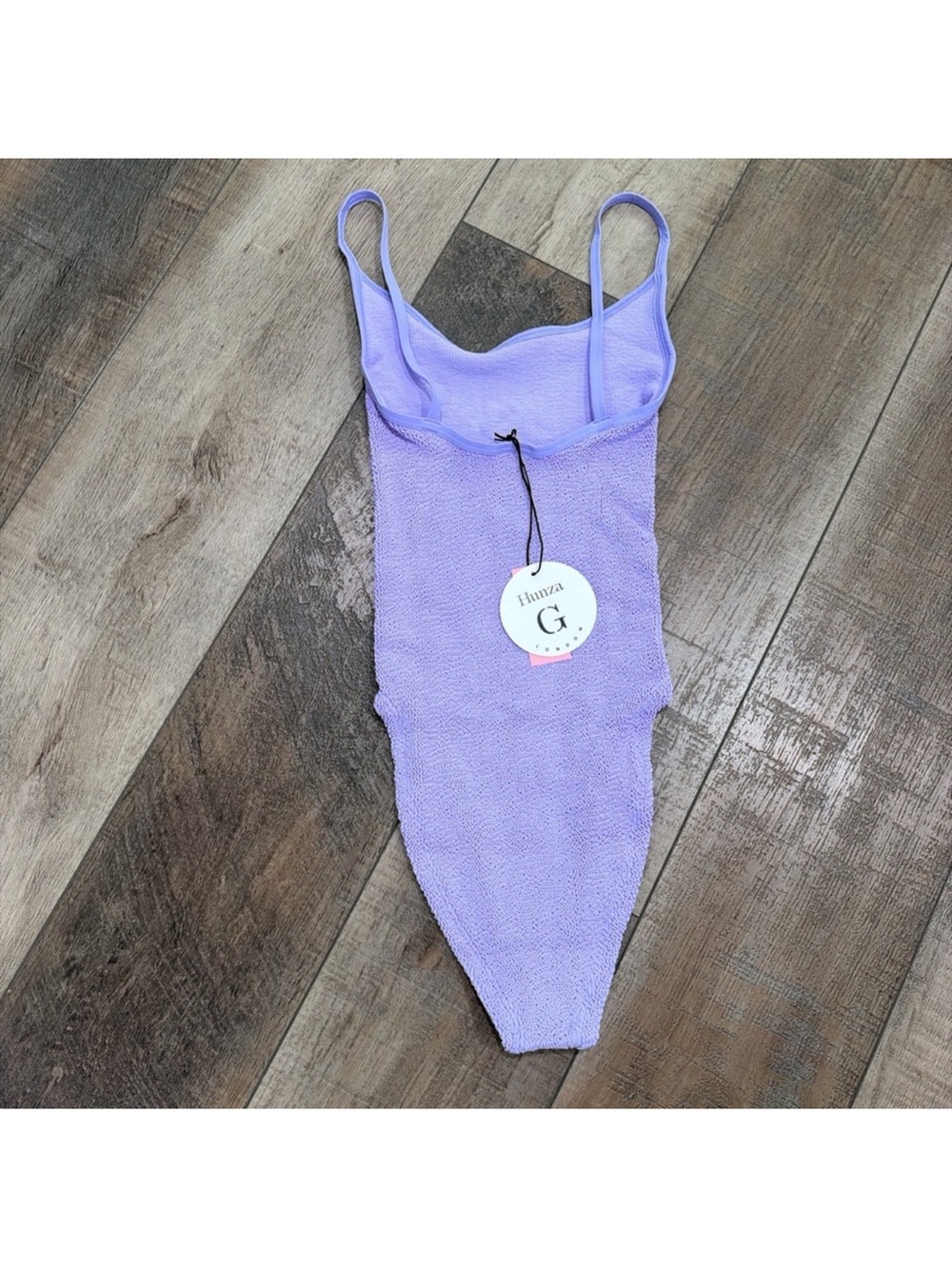 Hunza G Lilac One Piece Swimsuit - Picture 4 of 5